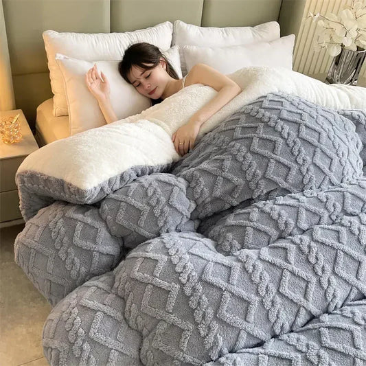 Couverture Lestée Ultra Chaude Epaisse Grise: Votre Secret pour un Sommeil Profond et Réparateur