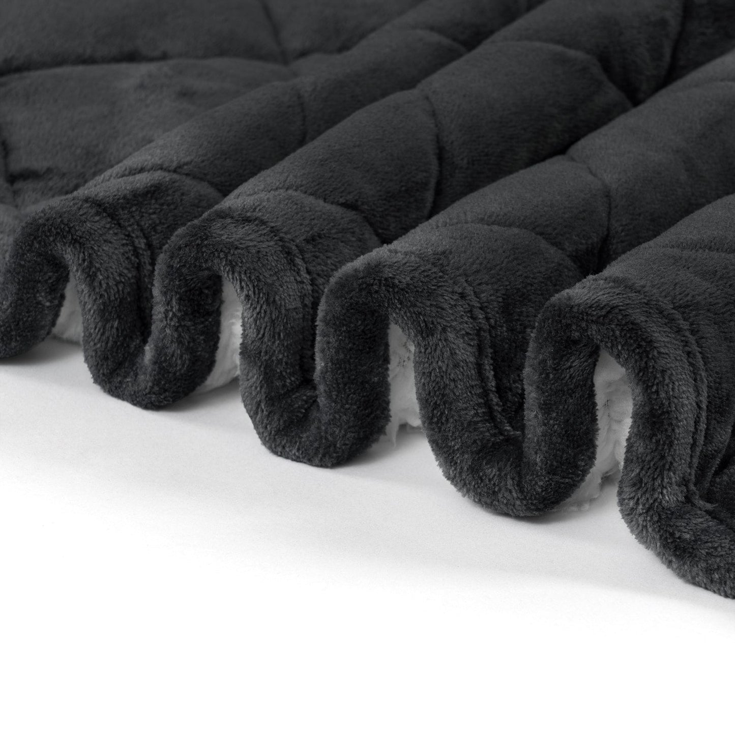 Couverture Lestée Sherpa Noire : Luxe, Confort et Sommeil Réparateur