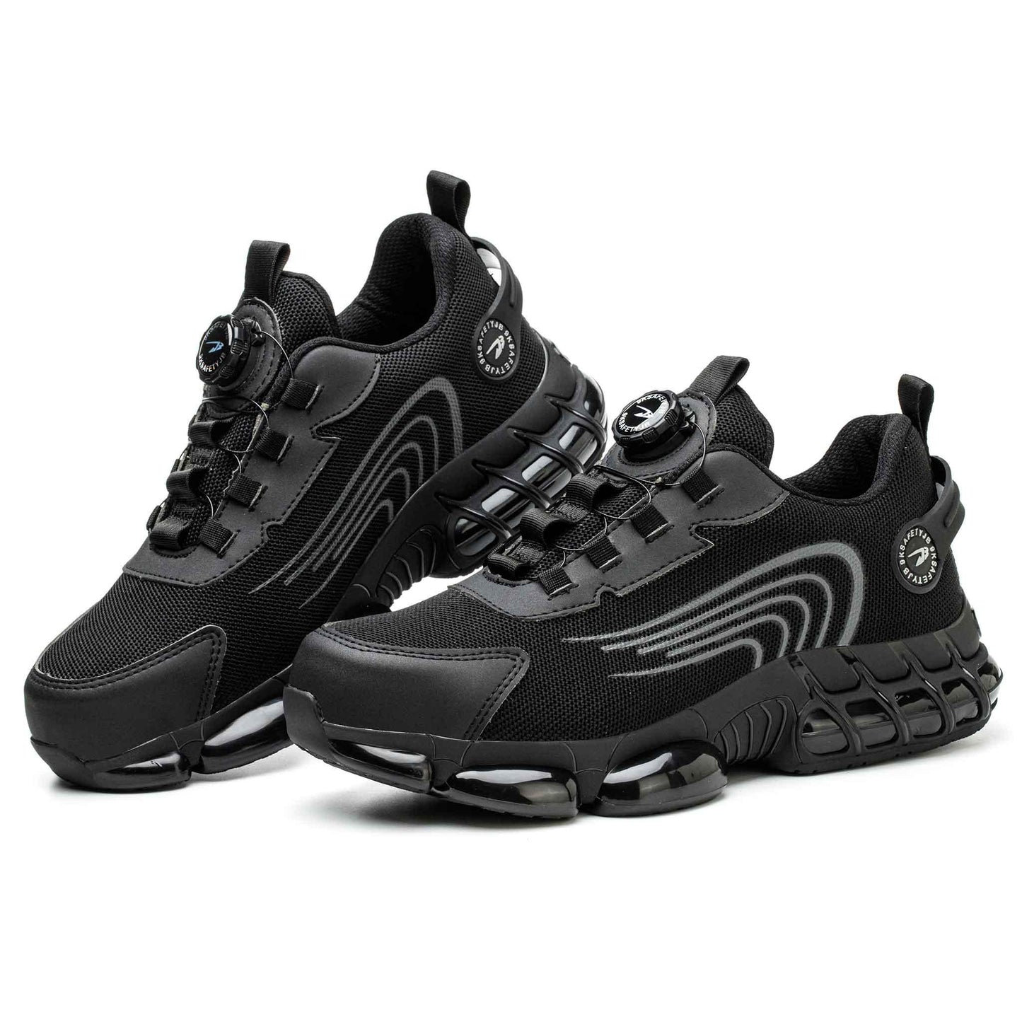 Ironfeet Ebony - Chaussures de sécurité légères avec bulles d'air