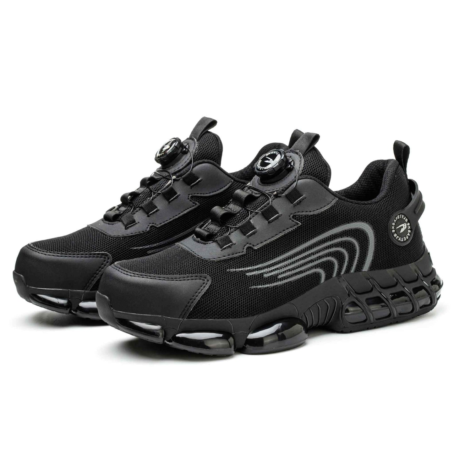 Ironfeet Ebony - Chaussures de sécurité légères avec bulles d'air