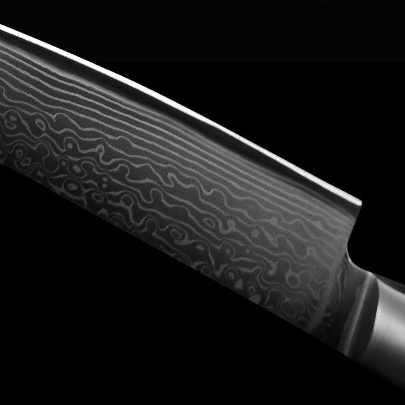 Couteau de chef japonais  - Manche en bois d'olivier