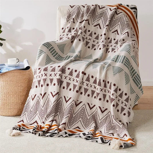 Plaid style amérindien - Élégance et Chaleur qui Sublime Votre Intérieur