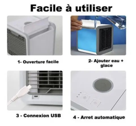 Le mini climatiseur dernier cri ICE FRESH – Une vague de fraîcheur dans un format ultra-compact