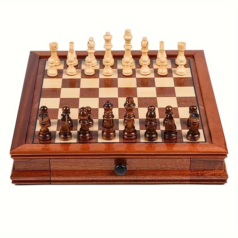 Jeu d'échec de luxe en acajou