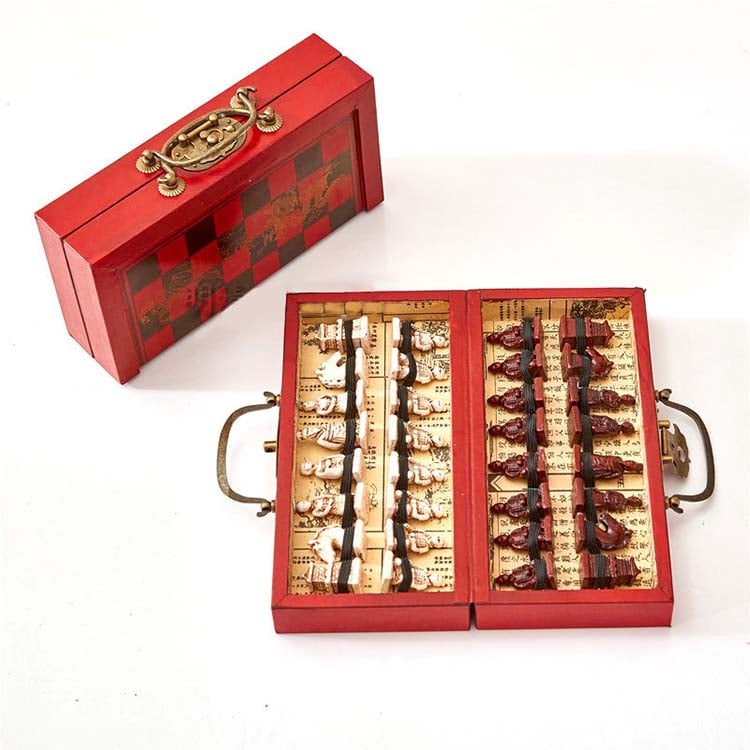 Jeu d'échec de luxe en bois de santal et d’ébène