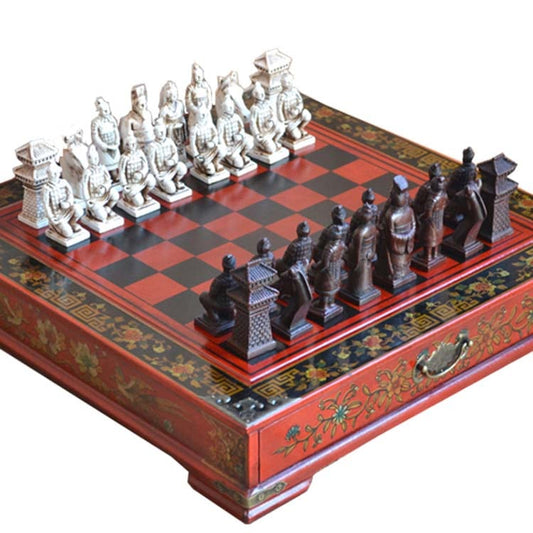 Jeu d'échec de luxe en bois de santal et d’ébène