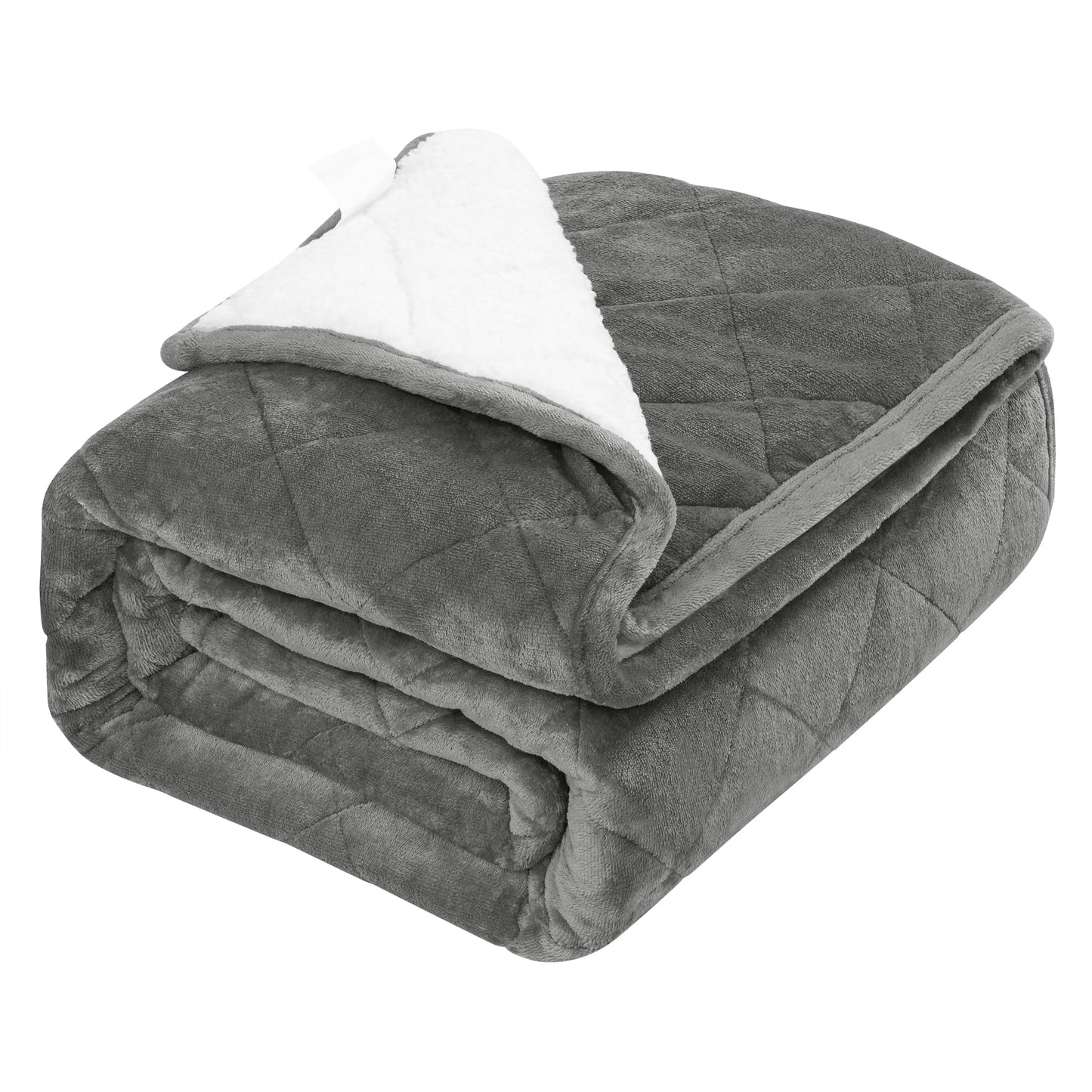 Couverture Lestée Sherpa Grise : Luxe, Confort et Sommeil Réparateur