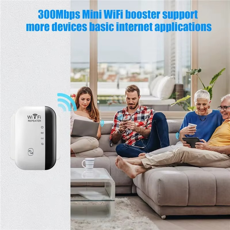 Répéteur WIFI sans fil 300Mbps, routeur 2.4G, extension de portée, amplificateur de Signal Wi-Fi, adaptateur de carte réseau 802.11N pour PC
