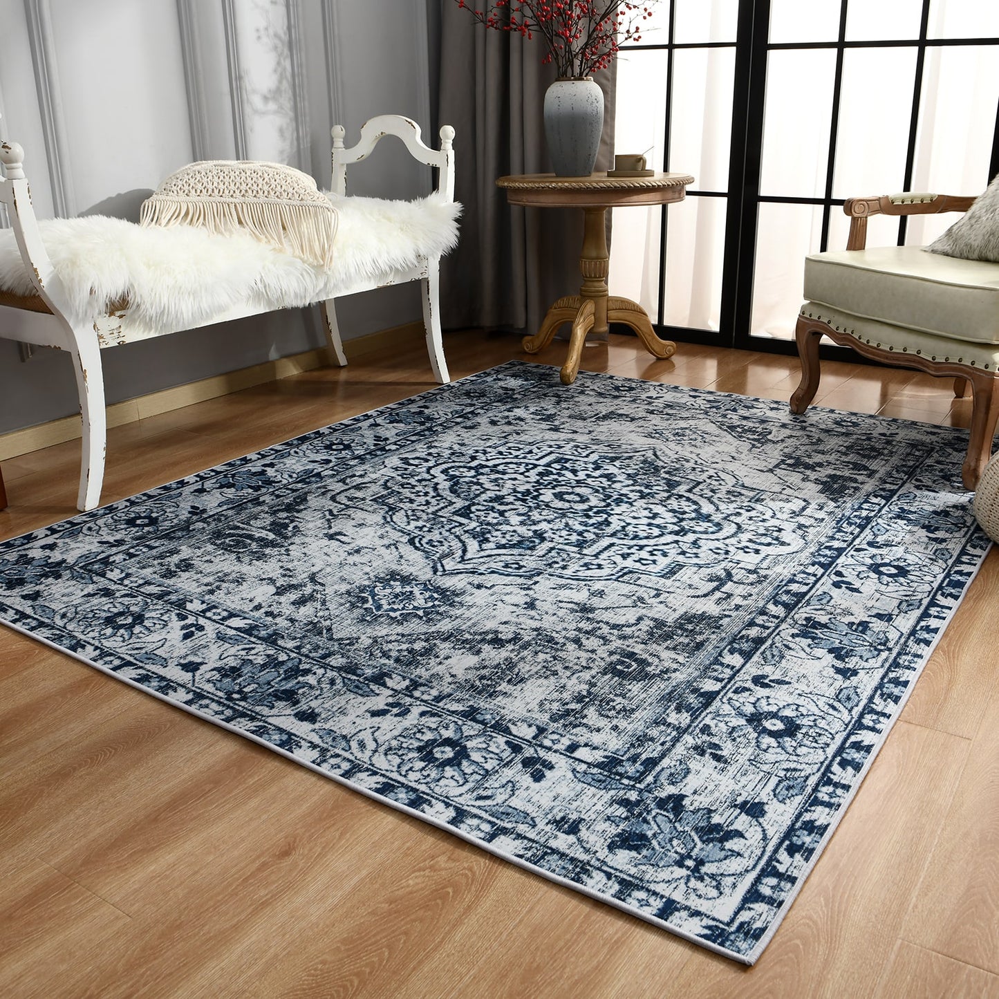 Mélange de Cultures : Tapis Persan Lavable pour un Intérieur Unique
